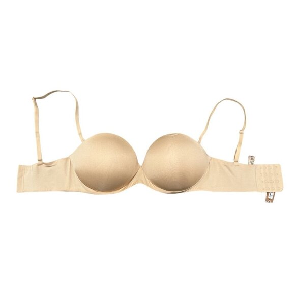 SKIMS ULTIMATE STRAPLESS PUSH-UP BRA SAND NWT SIZE 34DD - Picture 4 of 5